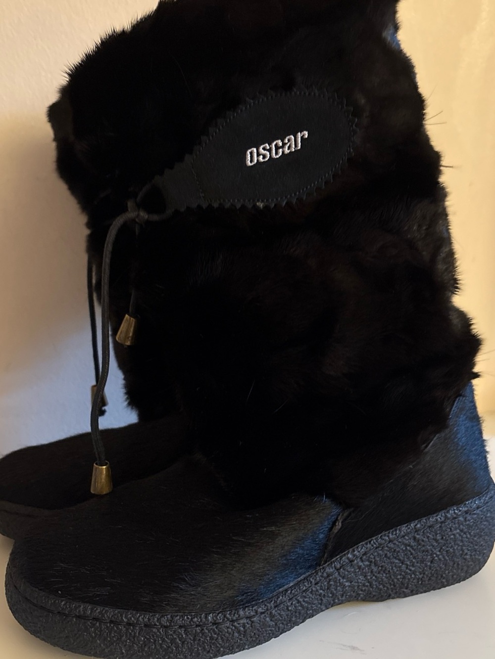 Oscar aprés ski  Black Faux Fur Winter Boots
